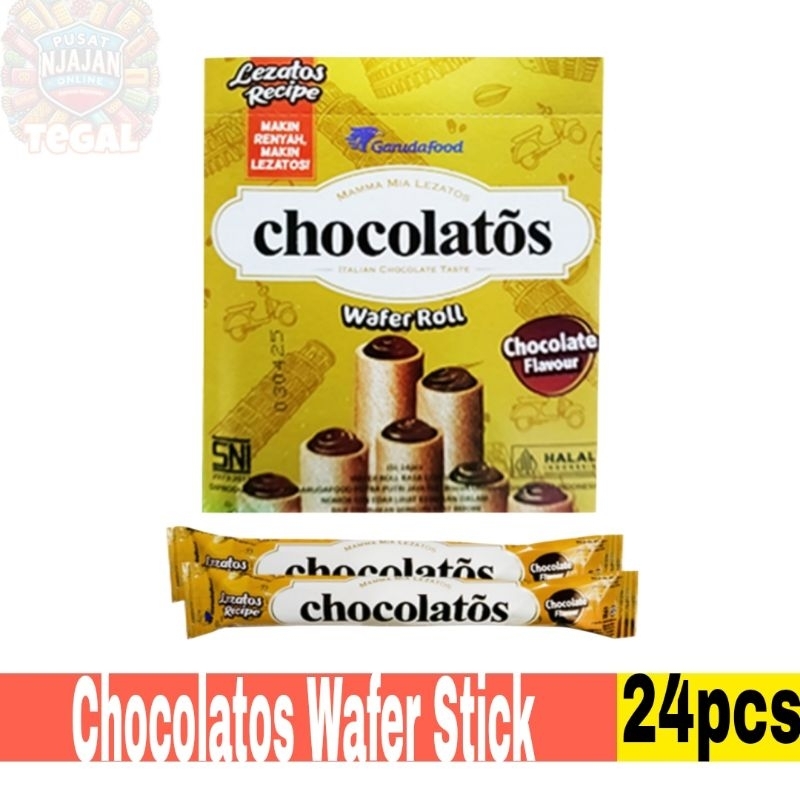 

Chocolatos Wafer Stick 7gr 1 box isi 24pcs