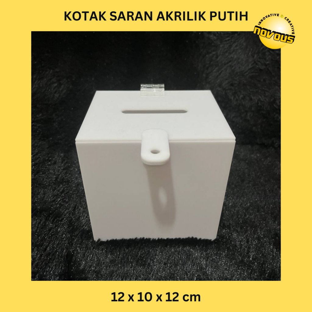 

Kotak Saran / Amal Akrilik Putih