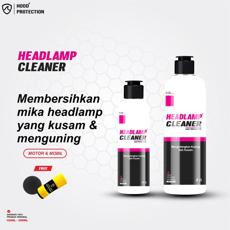 HOOD PROTECTION | Headlamp Cleaner pembersih Mika Lampu Motor Headlamp Mobil Spidometer kendaraan