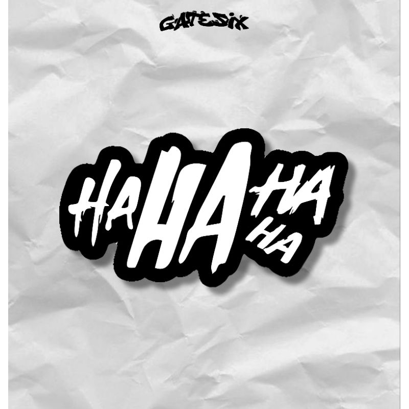 

STIKER "HAHAHAHA" AESHETIC