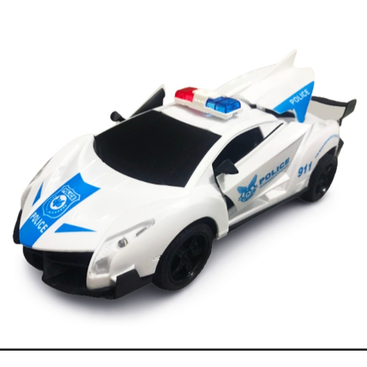Mobilan  RC police Bisa buka pintu dan Nyala lampu.