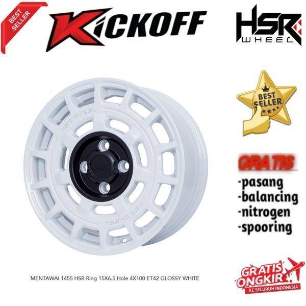 VELG RACING MODEL RALLY R15 HSR MENTAWAI BISA BUAT MOBIL SIGRA BRIO JAZZ DLL