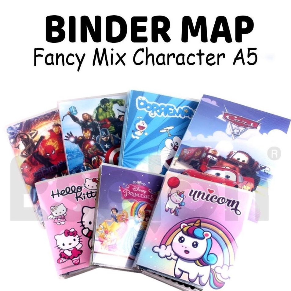 

Lebih Kekinian Map binder A5 karakter Map binder fancy