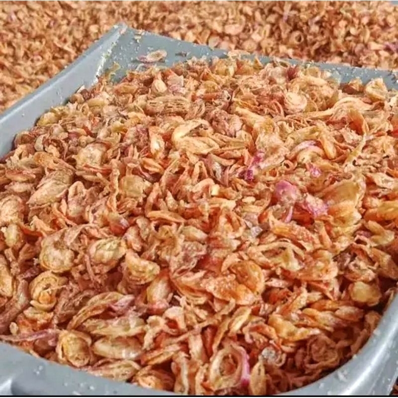 

Bawang Goreng Asli Brebes Grade A 1 kg Bawang Goreng Merah Original