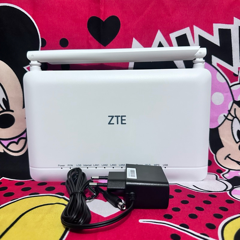 Router ZTE GPON ONT ZXHN f670L V3 dual bnd port biru like new