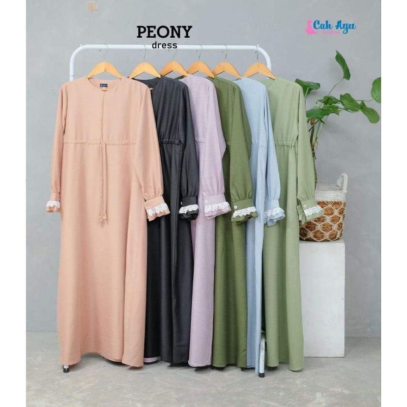 Gamis Polos Peony Dress