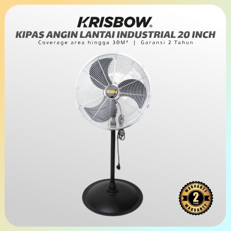 KIPAS ANGIN BERDIRI 20 INCH KRISBOW | INDUSTRIAL STANDING FAN
