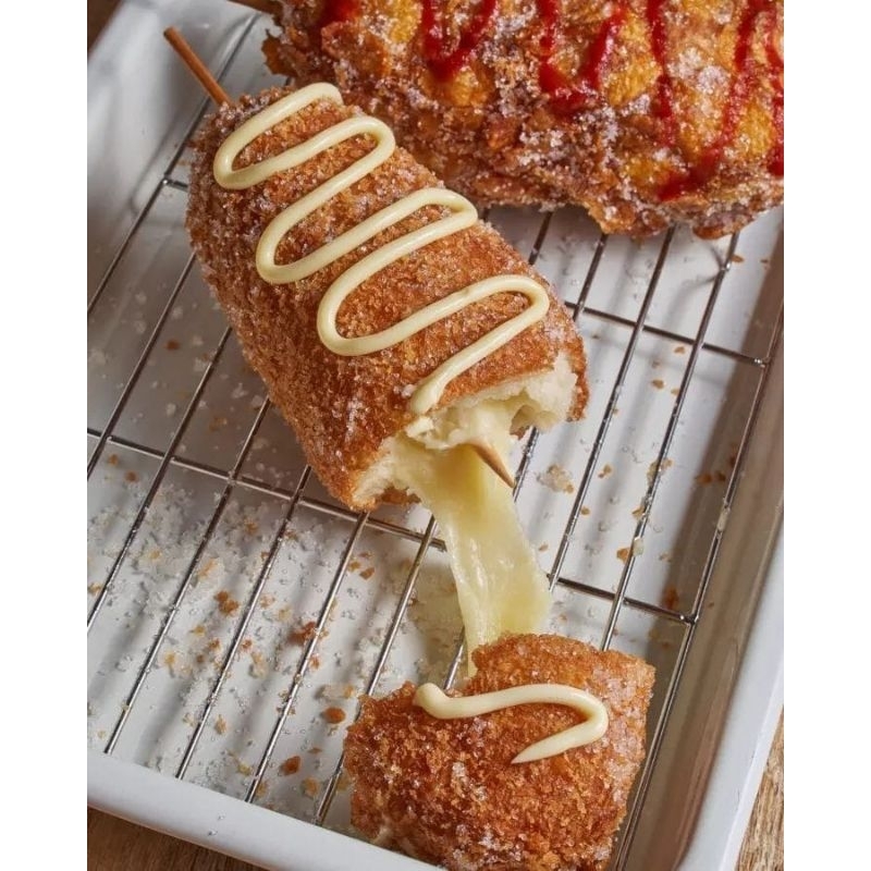 

[FREE SAUS] KOREAN CORNDOG ENAKK, TERJANGKAU