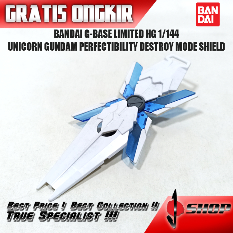 BANDAI G-BASE LIMITED HG 1/144 UNICORN GUNDAM PERFECTIBILITY DESTROY MODE SHIELD LTDHG382