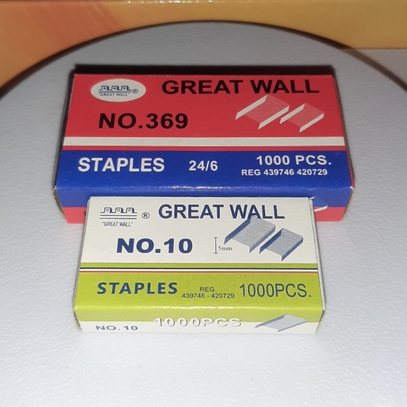 

Isi staples greatwall kecil dan besar
