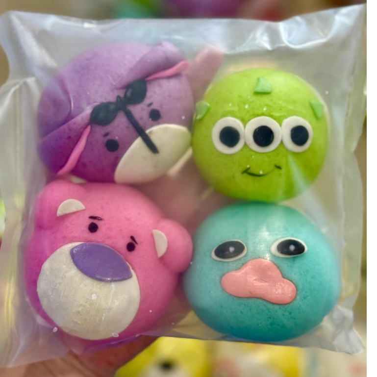 

Bakpao Karakter Lotso Rasa Coklat isi 4pcs