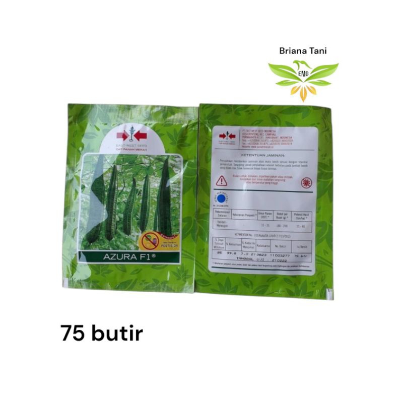 ￼Azura 75 Butir Benih Oyong Gambas Panah Merah Hokian