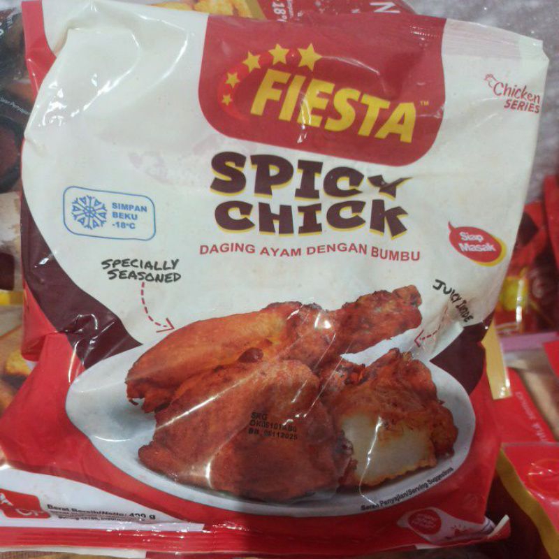 

Fiesta spicy chick 400gr paha ayam bumbu spicy
