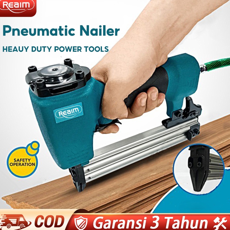 Terbaru Reaim Pneumatic Nailer Mesin Paku Tembak angin Air nailer gun Air Nailer Kompresor