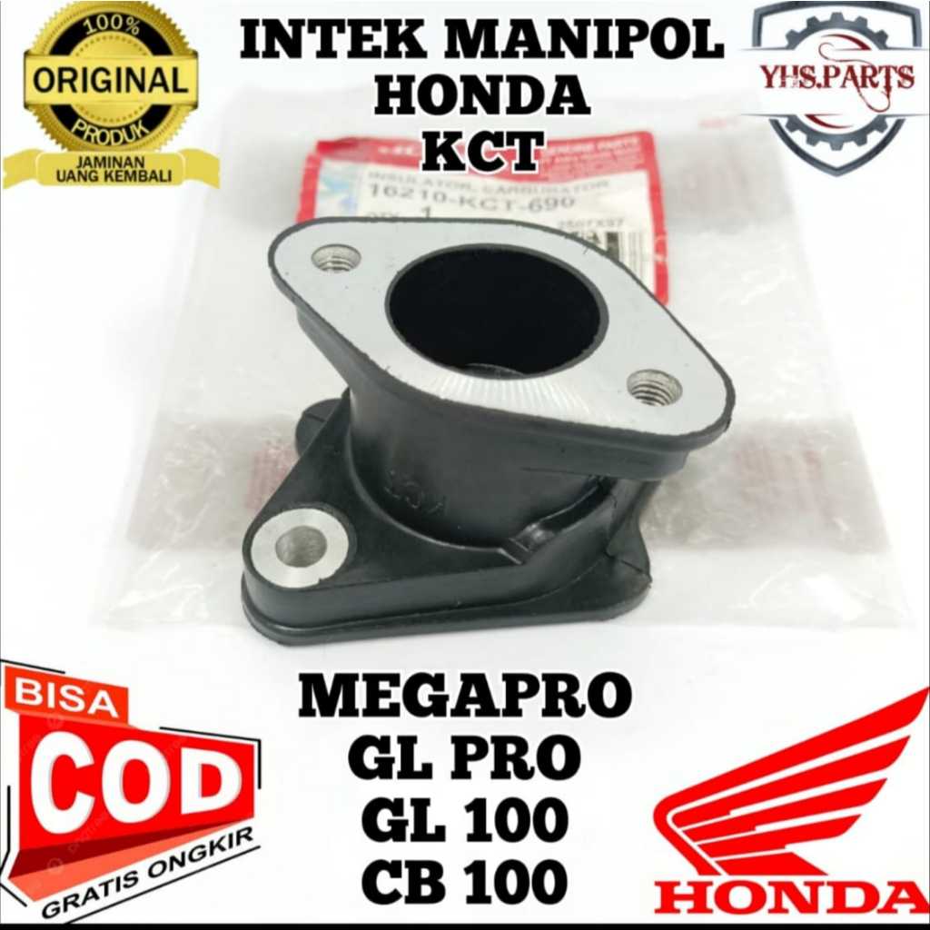 ASLI ORIGINAL INTAK INTAKE MANIPUL HONDA AHM KCT MEGAPRO MEGA PRO LAMA GL CB 100 INTEK MANIPOL