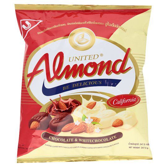 

United Almond Chocolate & White Chocolate 220g Thailand