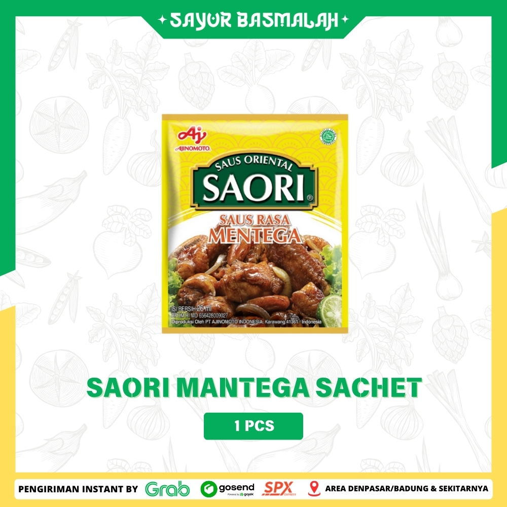 

Saori Mantega Sachet 1pcs - sayur Basmalah