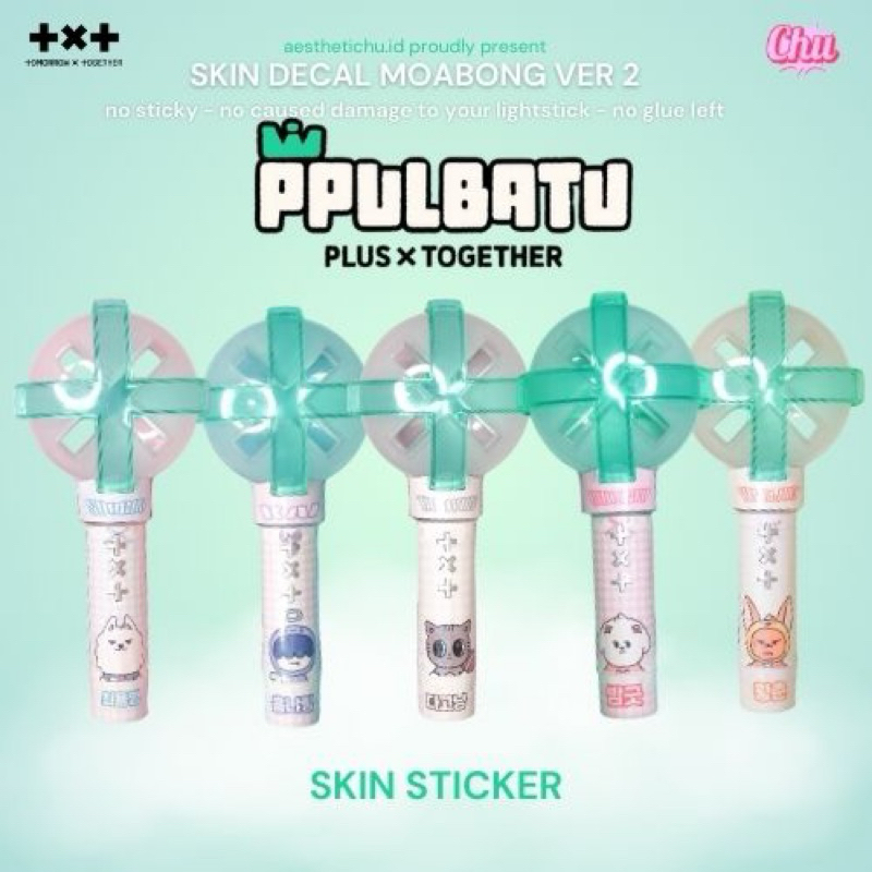 

Ppulbatu Skin Sticker Light Stick Moabong TXT Deco Decal Ver 2 (STICKER SAJA BUKAN LIGHTSTICK)