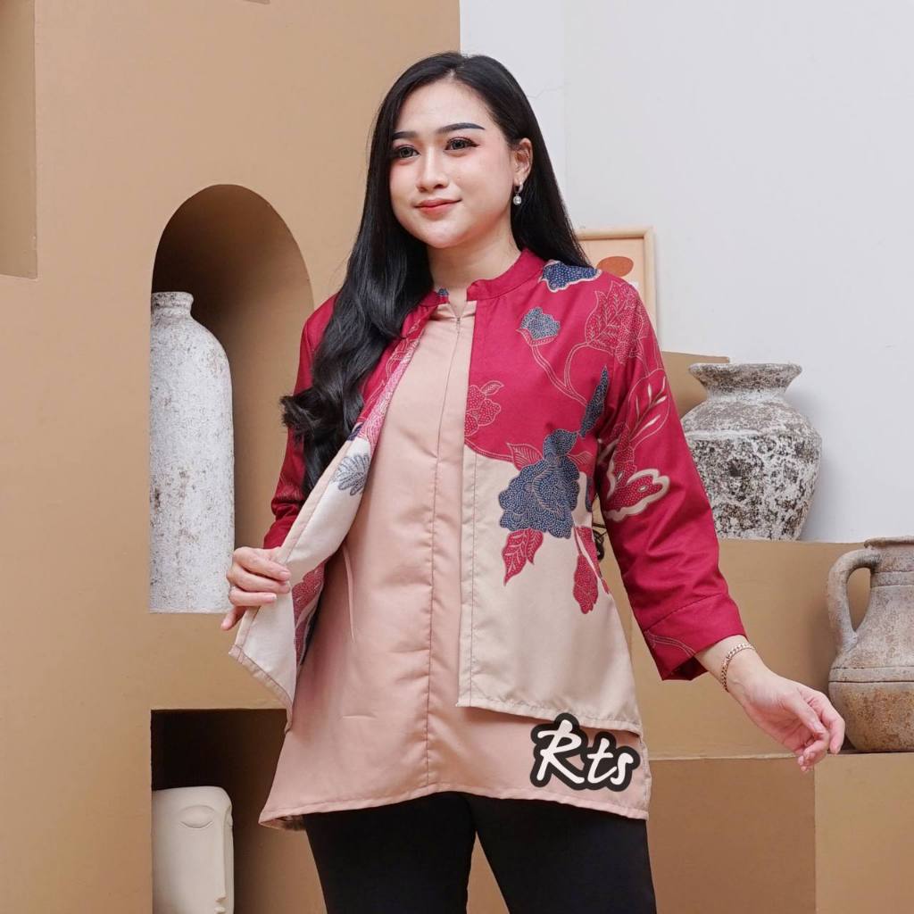 ATASAN BOLERO BATIK SERAGAM KANTOR