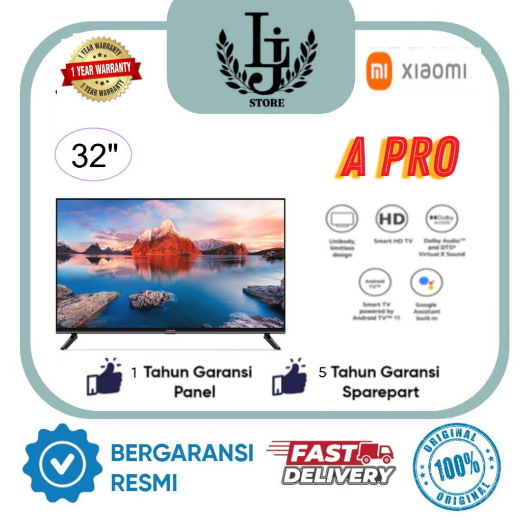 TV LED Xiaomi A PRO 32 TV Xiomi Android TV Xiaomi TV 32 Inch