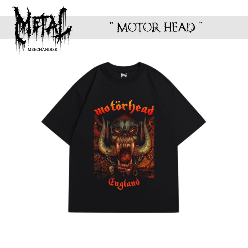 Motorhead original merch band metal dunia promo kaos original