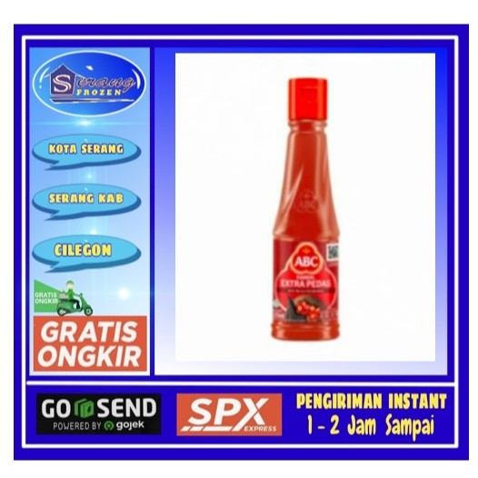 

Saos Abc Extra Pedas 135ml, Saus Extra pedas, Serang Frozen