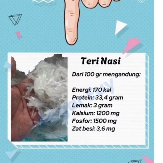 

Teri nasi tawar teri nasi fresh teri nasi mpasi Harta karun mpasi makanan bayi untuk bayi teri nasi bayi
