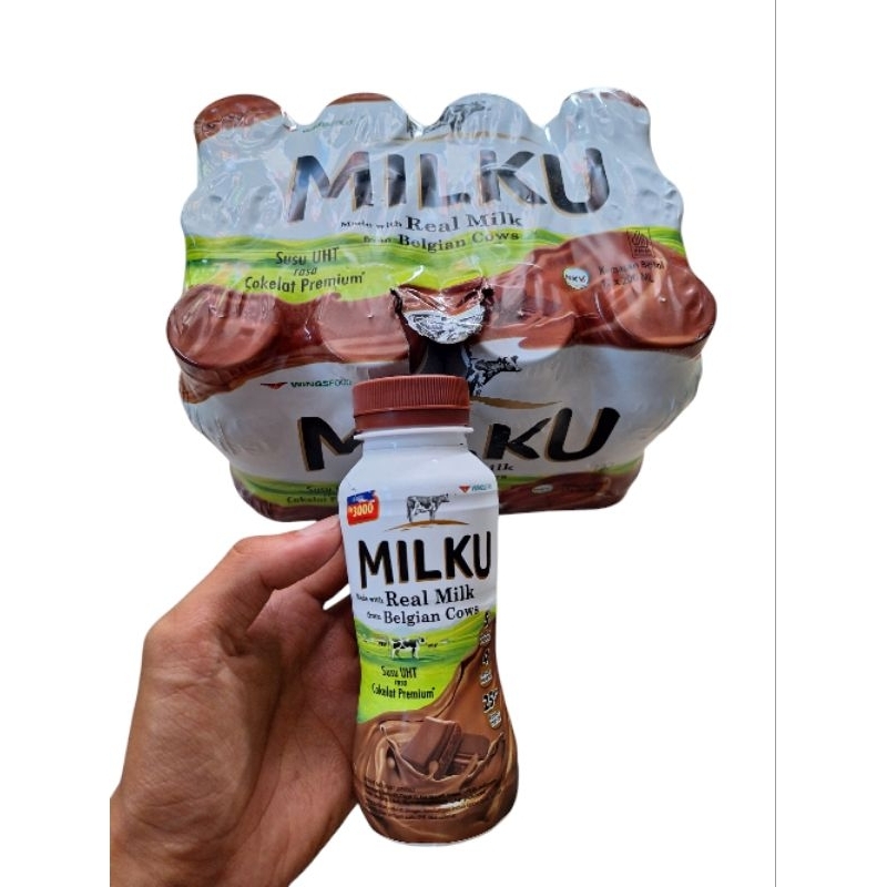 

Milku Susu UHT Rasa Cokelat Premium Isi 12 Botol x 200ml