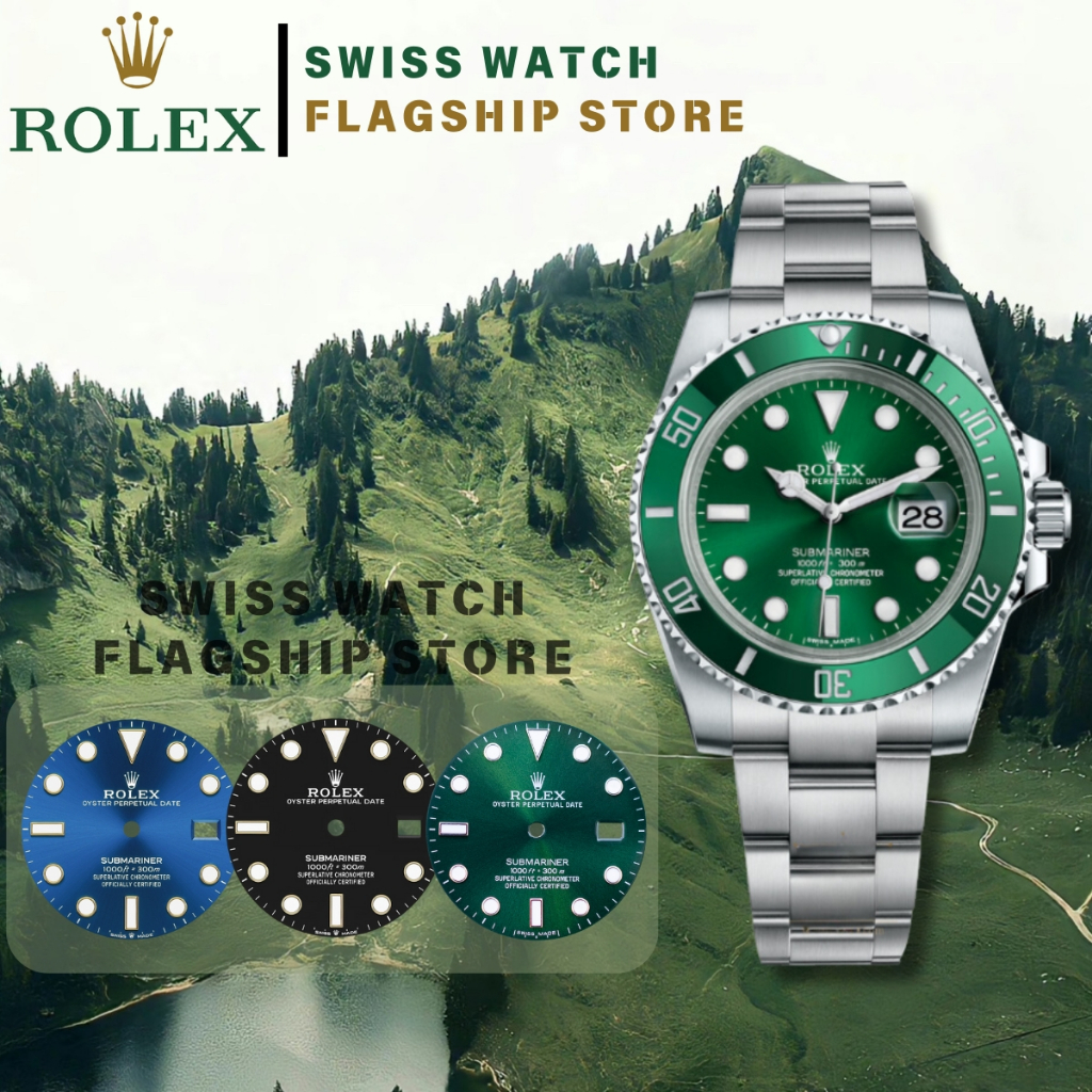 [Garansi lima tahun] Original✅ Jam Tangan Pria Rolex Submariner Calendar 116610lv-0002 Automatic Ger