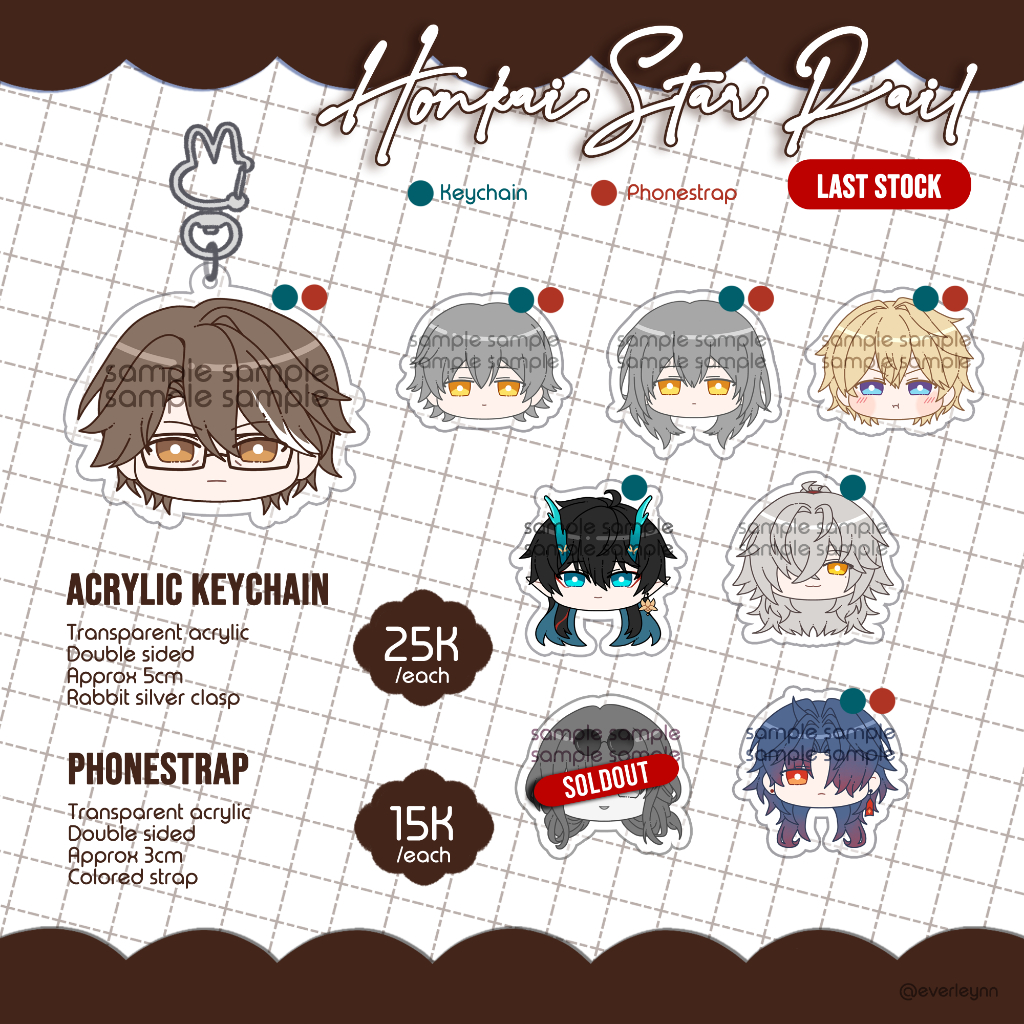 [CLEARANCE SALE] Honkai: Star Rail Keychain/Phonestrap