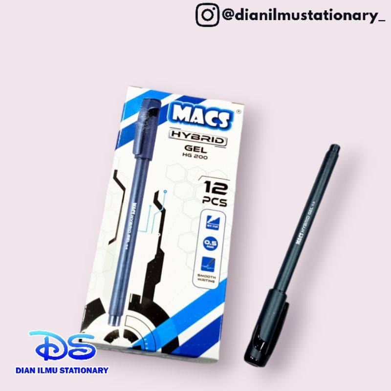 

Bolpen macs hybrid hg-200 0.5mm (12pcs)