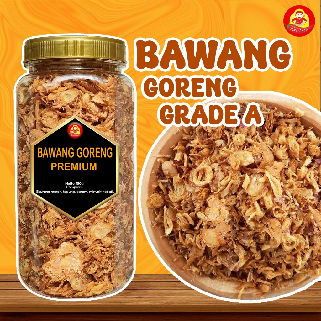 

BAWANG GORENG ASLI/BAWANG MERAH GORENG BREBES/PREMIUM TANPA TEPUNG