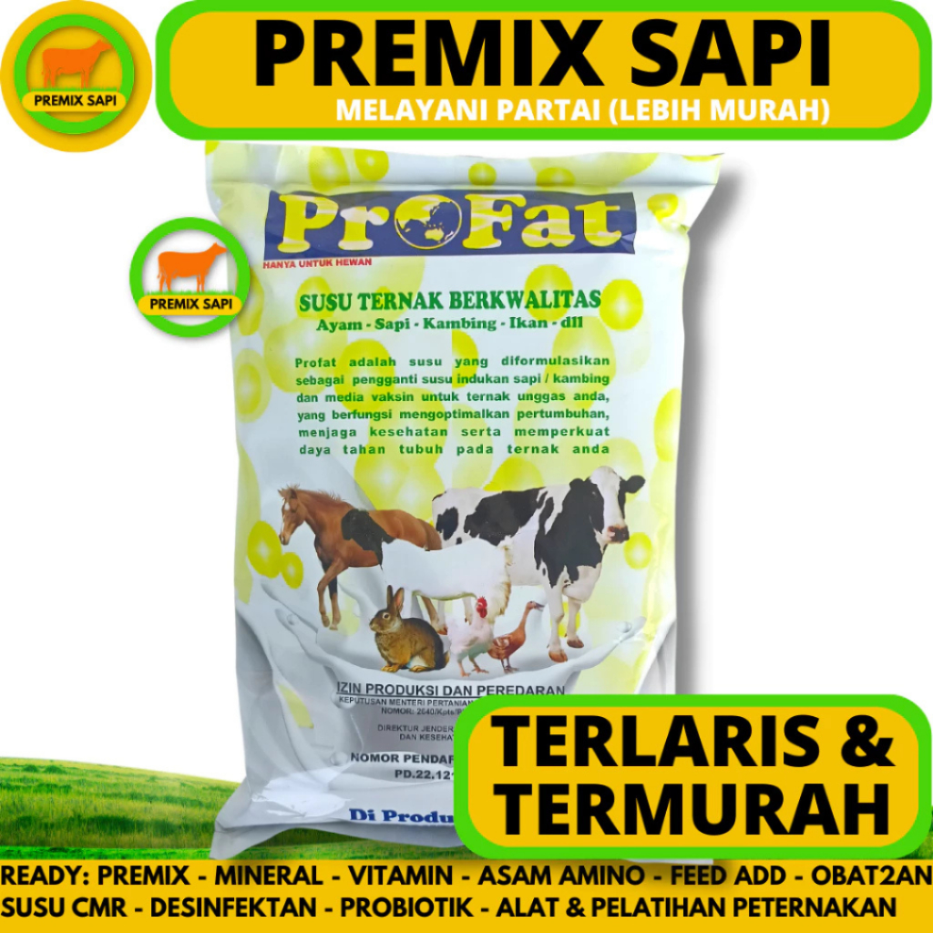 SUSU HEWAN PROFAT 1 KG - Susu Profat kambing - Susu Hewan Ternak untuk Sapi Kambing Ikan Ayam