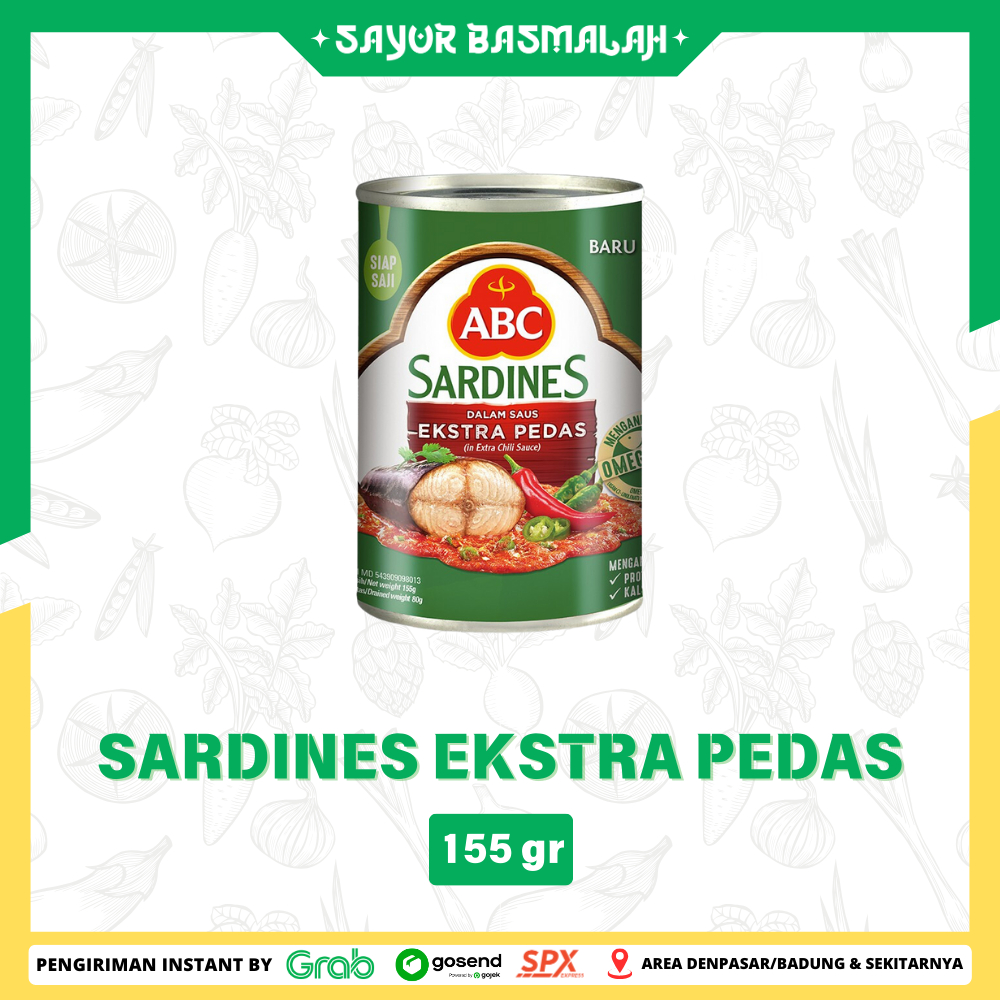 

Sardenes ekstra pedas 155gr - Sayur Basmalah