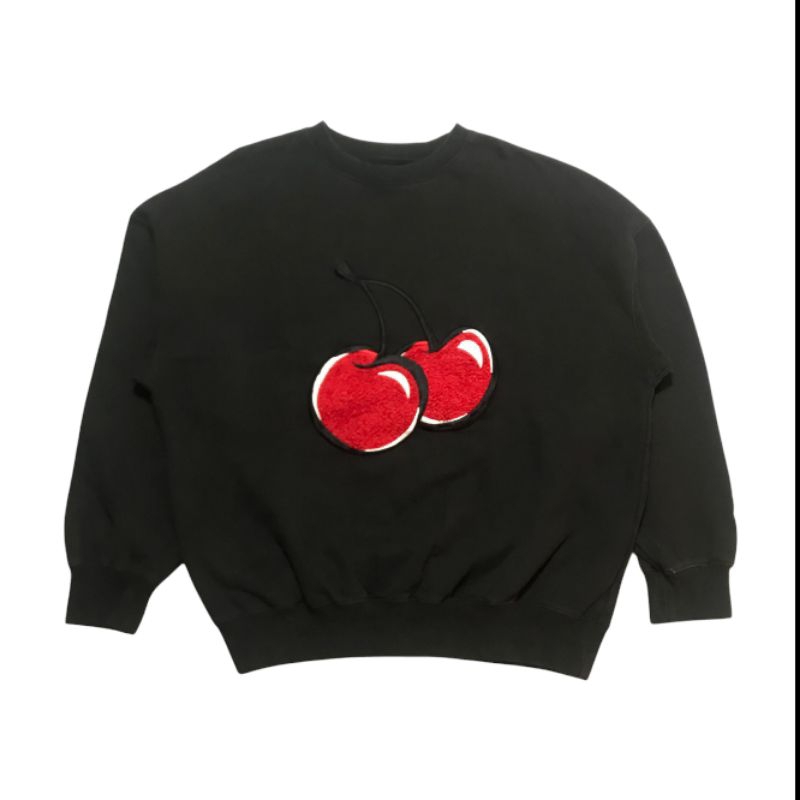 Kirsh black crewneck big logo