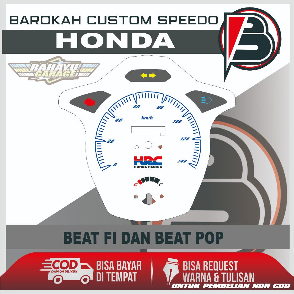 PAPAN SPEEDOMETER CUSTOM HONDA BEAT FI