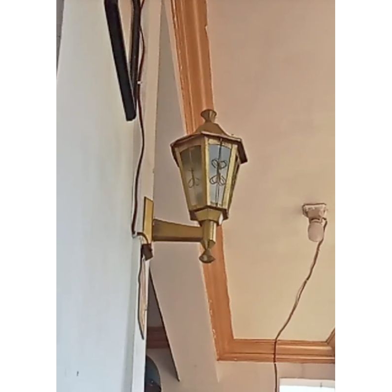 COD LAMPU KLASIK MINIMALIS | LAMPU HIAS TERAS | LAMPU DINDING WARNA  GOLD HITAM MERAH TEMBAGA PUTIH
