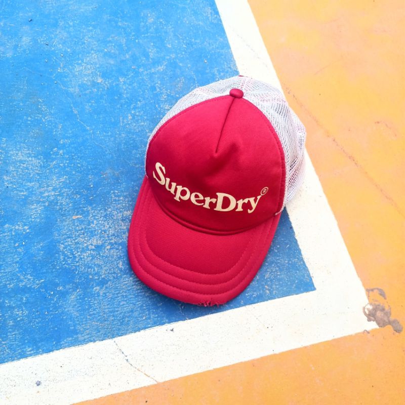 Topi Second Vintage Superdry Original Japan Jepang bekas pria wanita truckerhat jaring