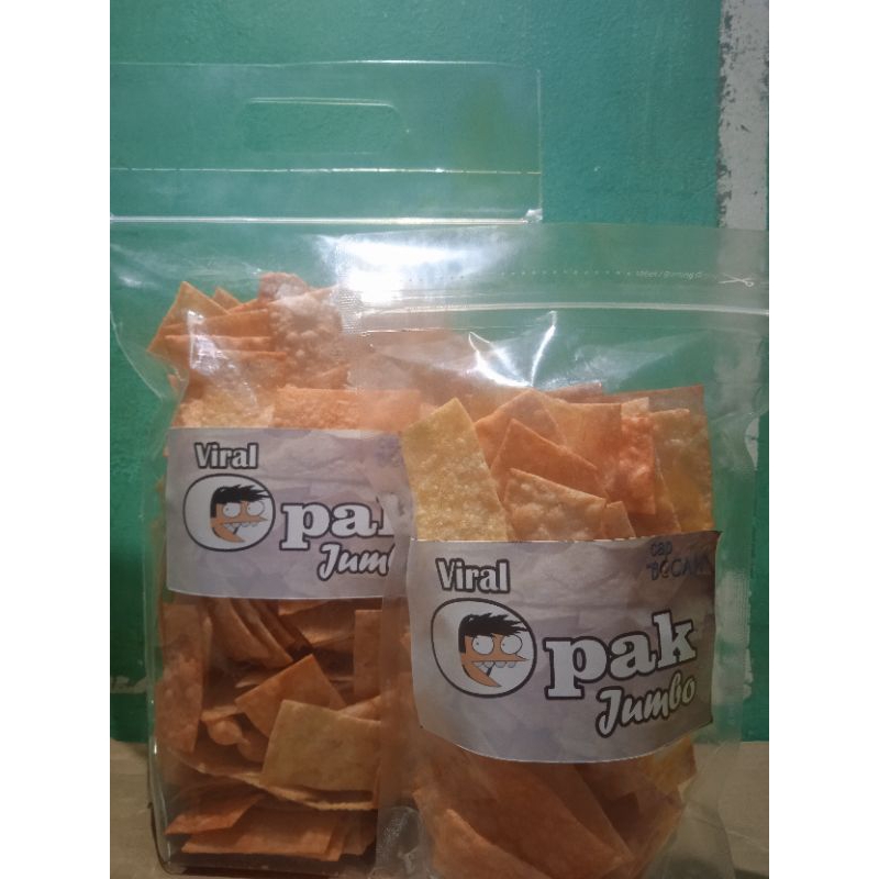 

opak jadul jumbo viral//opak kemasan 100gr//opak aneka rasa//opak balado//opak singkong