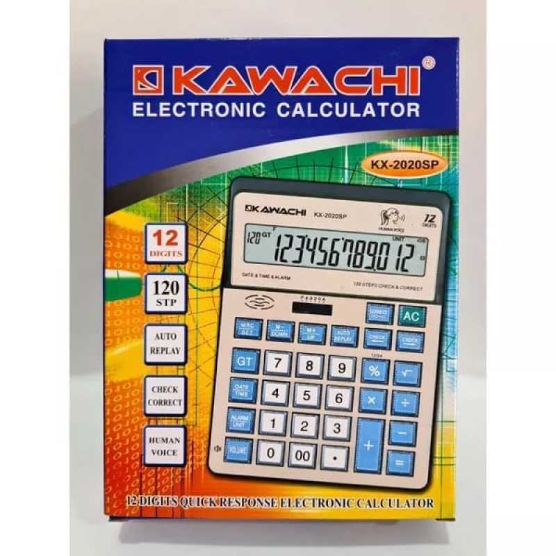 

Kawachi Kalkulator 12 Digits Dual Power Check Correct /Kx 2020