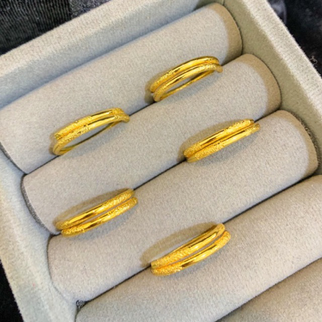 cincin kawin 1 mayam bahan crum premium perhiasan wanita cantik awet dan tahan di pakai sehari hari