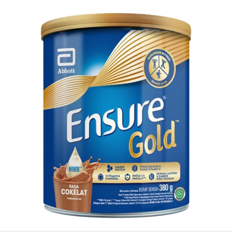 

Ensure Gold Susu Bubuk Nutrisi Dewasa Cokelat Kaleng 380 g