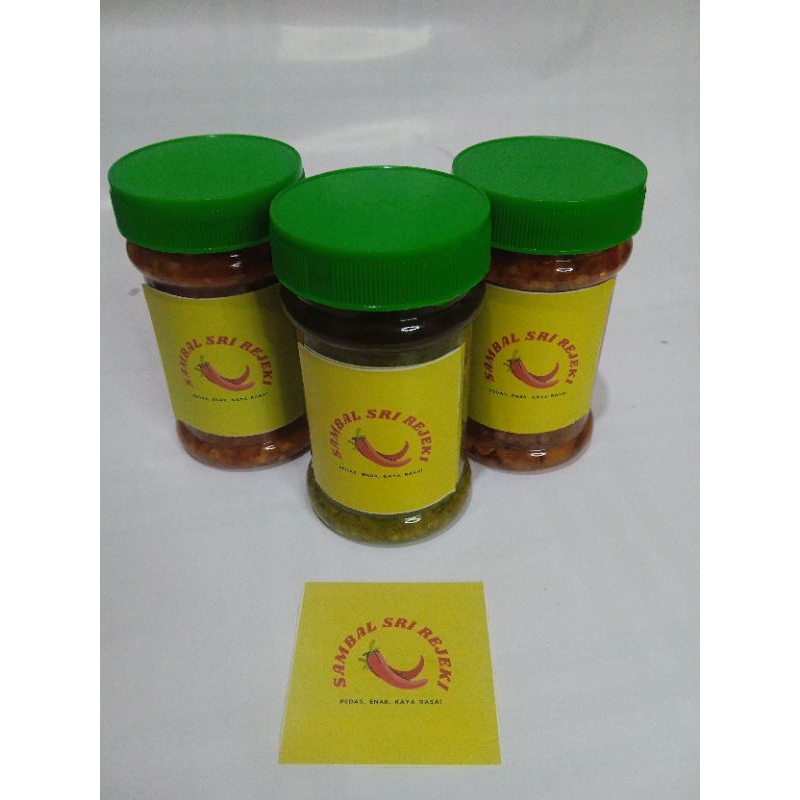 

PAKET Sambal Baby Cumi ijo + Sambal Teri Medan + Sambal Merah Baby Cumi