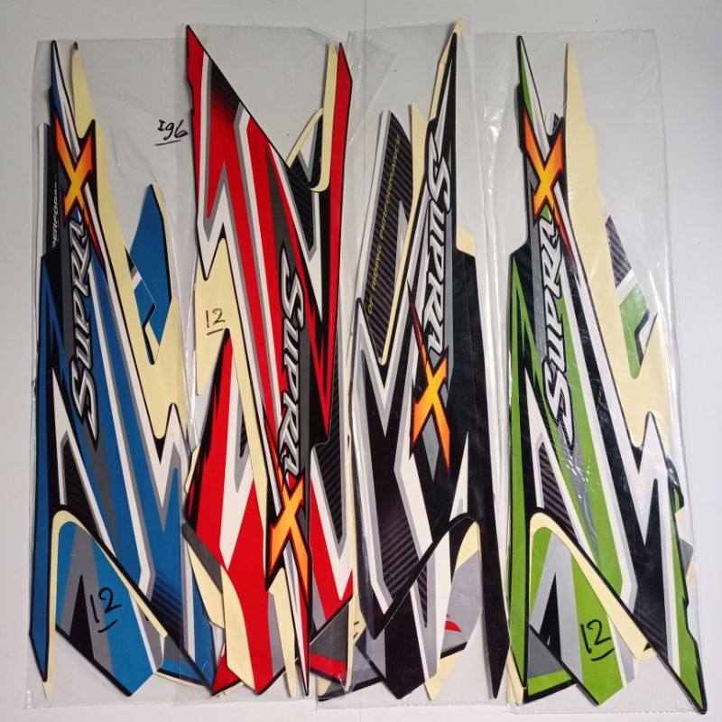 Stiker Striping Sticker Motor Honda Supra x 125 R 2012 List Les Body Motor Honda Supra X 125 R 2012