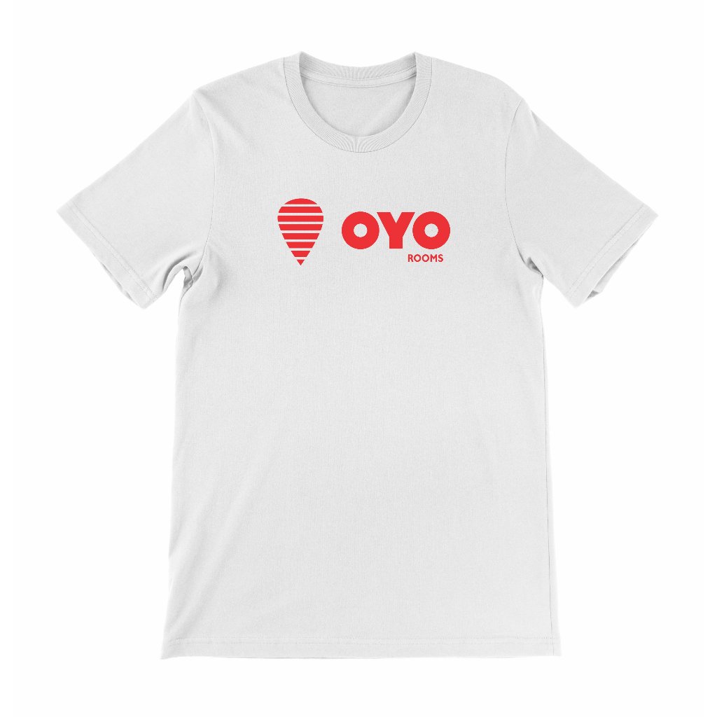 Kaos OYO ROOMS | Tshirt Hotel - Atasan Pria / Wanita - Dewasa