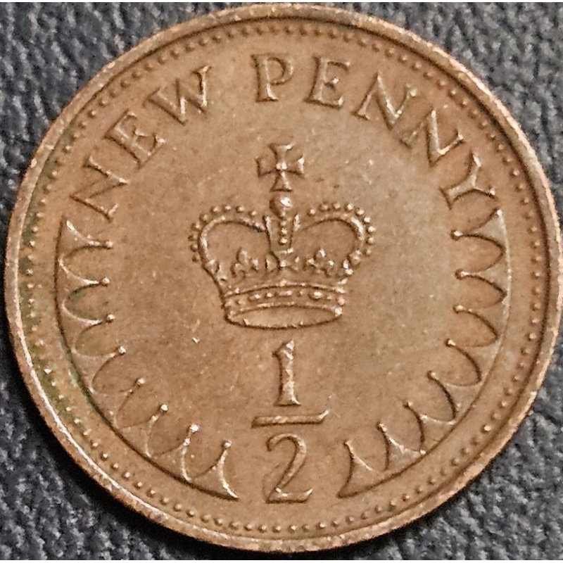 Koin Asing Negara England Inggris Ratu Elizabeth New Penny  Tahun 1971 Kondisi Koin Utuh Dijamin Ori