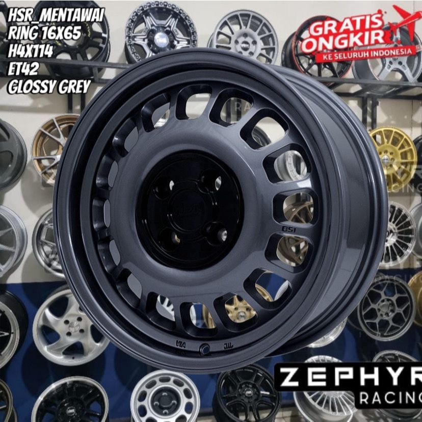 velg HSR ring 16 untuk avanza, xenia,  grand livina, latio, kijang ldx r16 hsr bsi