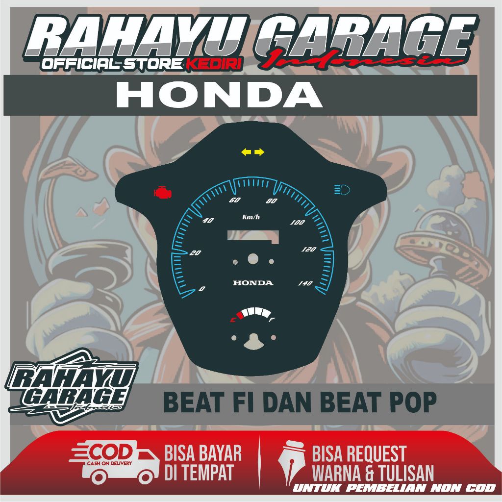 PAPAN SPEEDOMETER CUSTOM HONDA BEAT FI