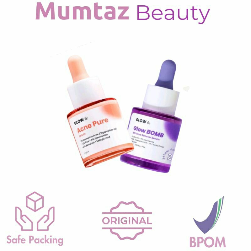 GLOW FX | Glow Fx Glow Bomb Serum - Serum Glowing dan Mencerahkan dan Glow Fx Acne Serum