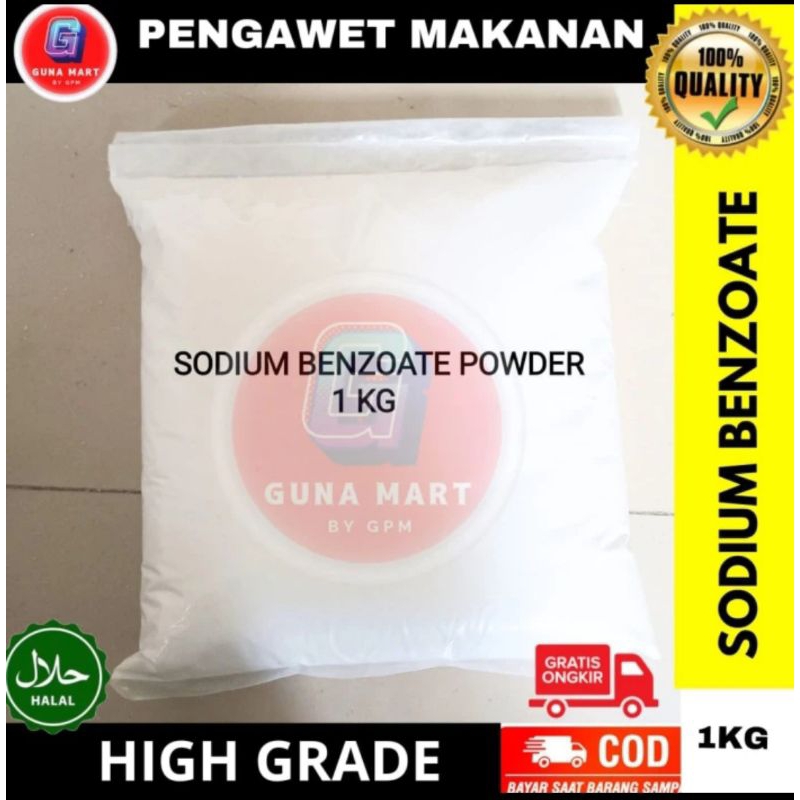 

Sodium Benzoate Food Grade 1 KG / Sodium Benzoat / Pengawet Makanan